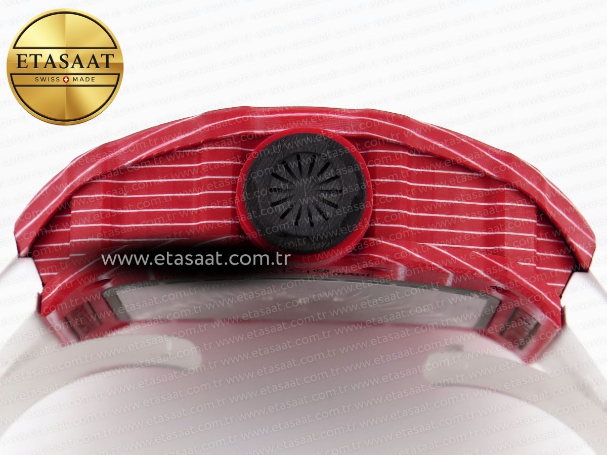 Richard Mille RM035 Red Carbon Skeleton Dial on White RMUL2 - Görsel 14