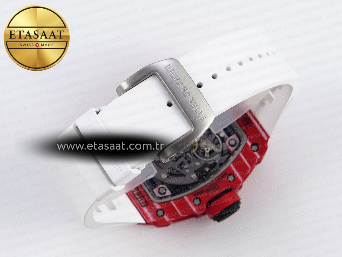 Richard Mille RM035 Red Carbon Skeleton Dial on White RMUL2 - Görsel 16