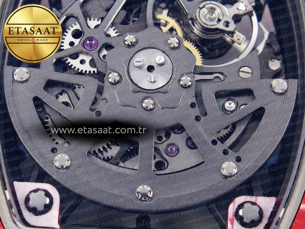 Richard Mille RM035 Red Carbon Skeleton Dial on White RMUL2 - Görsel 19