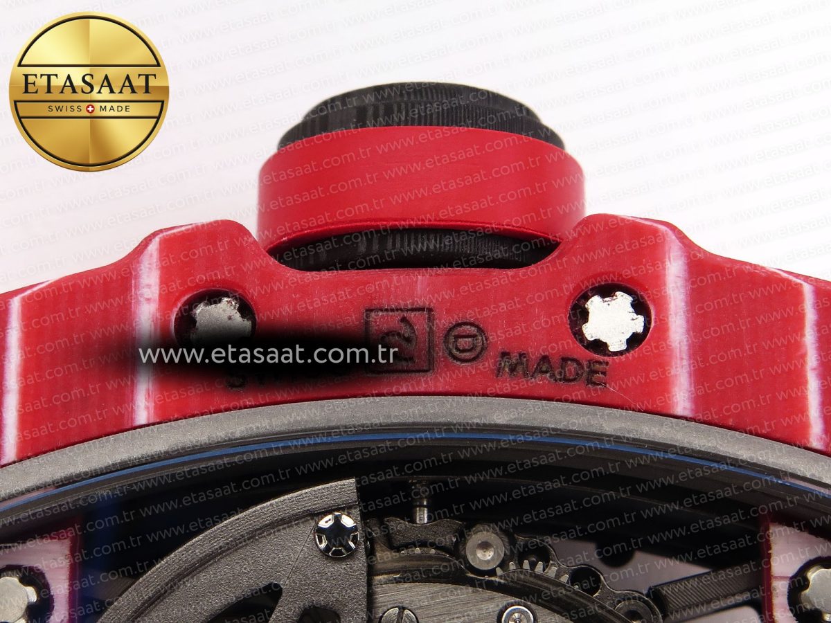 Richard Mille RM035 Red Carbon Skeleton Dial on White RMUL2 - Görsel 23