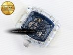 Richard Mille RM035 SKELETON BLUE DIAL ON TRANSLUCENT RUBBER RMUL2 - Görsel 16