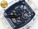 Richard Mille RM035 SKELETON BLUE DIAL ON TRANSLUCENT RUBBER RMUL2 - Görsel 17