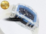 Richard Mille RM035 SKELETON BLUE DIAL ON TRANSLUCENT RUBBER RMUL2 - Görsel 9