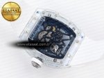 Richard Mille RM035 SKELETON BLUE DIAL ON WHITE RUBBER RMUL2 - Görsel 16