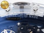 Richard Mille RM035 SKELETON BLUE DIAL ON WHITE RUBBER RMUL2 - Görsel 19