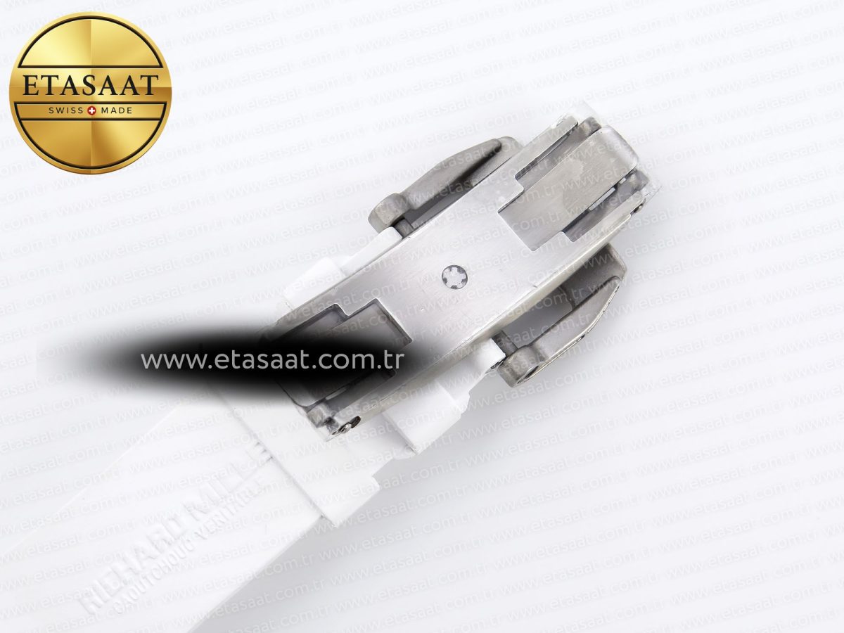 Richard Mille RM035 SKELETON BLUE DIAL ON WHITE RUBBER RMUL2 - Görsel 22
