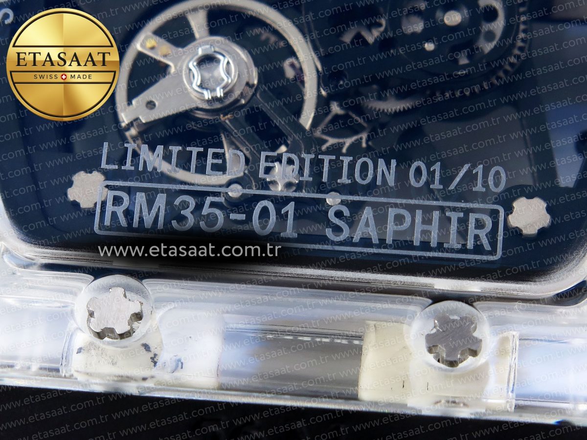 Richard Mille RM035 TRANSPARENT SKELETON DIAL ON BLACK RMUL2 - Görsel 21