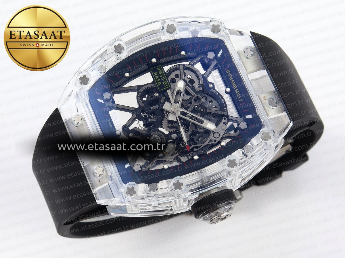 Richard Mille RM035 TRANSPARENT SKELETON DIAL ON BLACK RMUL2 - Görsel 6