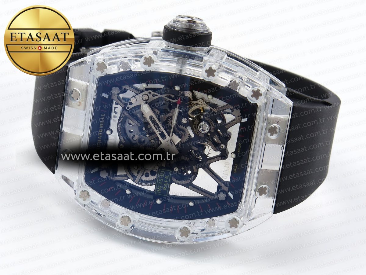 Richard Mille RM035 TRANSPARENT SKELETON DIAL ON BLACK RMUL2 - Görsel 7