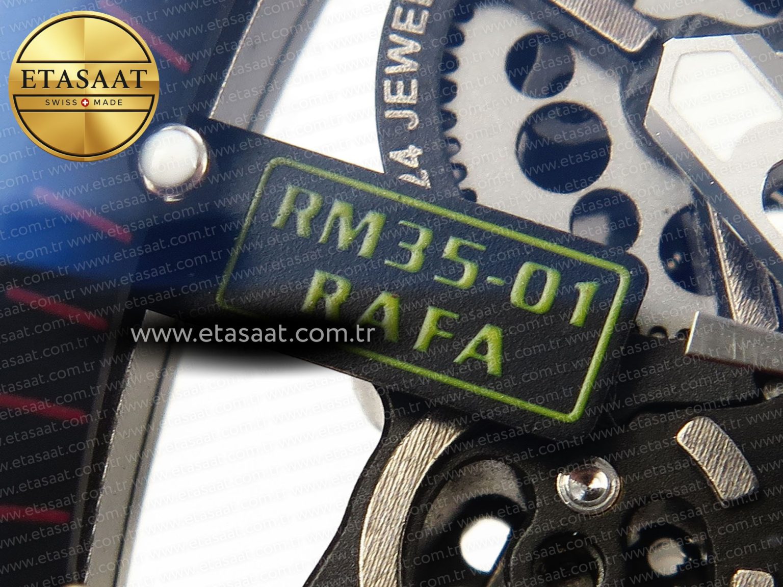 Richard Mille RM035 SKELETON DIAL ON TRANSLUCENT RUBBER RMUL2 - Görsel 12
