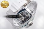 RM055 Transparent SONIC Best Edition Skeleton Blue Dial on White Nylon Strap Clone RMUL2 - Görsel 14