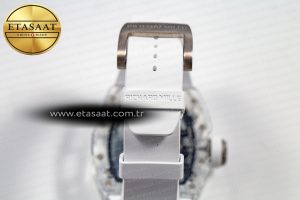 RM055 Transparent SONIC Best Edition Skeleton Blue Dial on White Nylon Strap Clone RMUL2 - Görsel 15