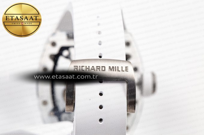 RM055 Transparent SONIC Best Edition Skeleton Blue Dial on White Nylon Strap Clone RMUL2 - Görsel 16