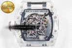 RM055 Transparent SONIC Best Edition Skeleton Blue Dial on White Nylon Strap Clone RMUL2 - Görsel 17