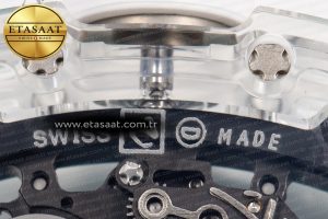 RM055 Transparent SONIC Best Edition Skeleton Blue Dial on White Nylon Strap Clone RMUL2 - Görsel 21