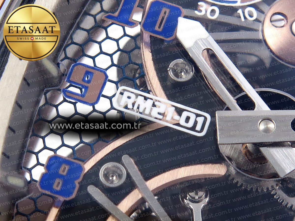 Richard Mille RM21-01 Skeleton Dial on Black - Görsel 14