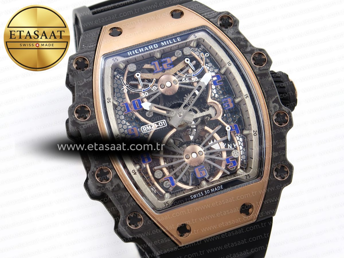 Richard Mille RM21-01 Skeleton Dial on Black - Görsel 5