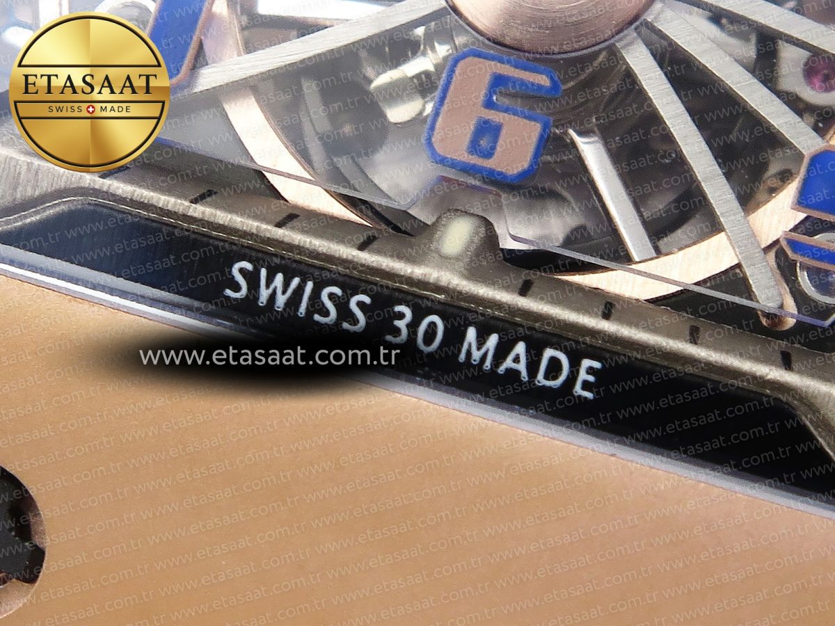 Richard Mille RM21-01 RG Skeleton Dial on White - Görsel 13