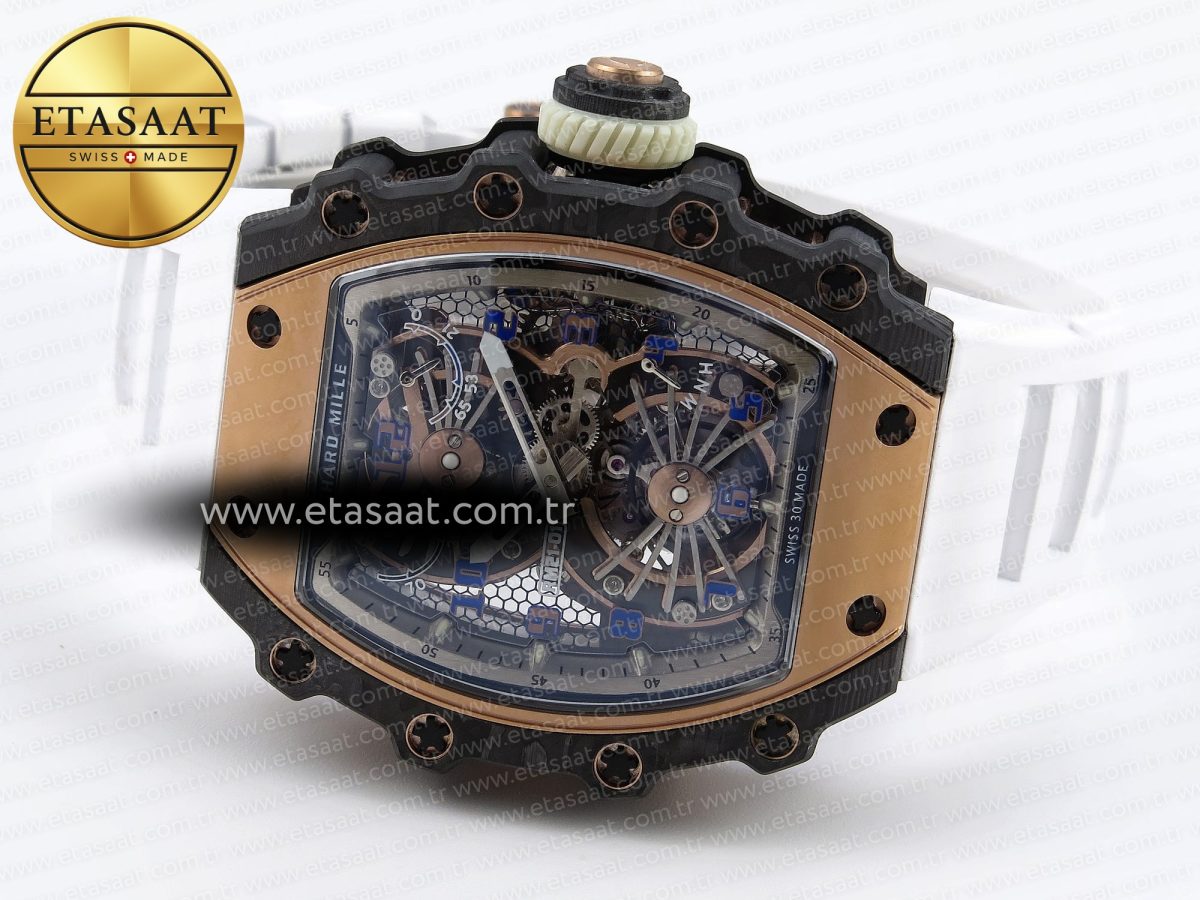 Richard Mille RM21-01 RG Skeleton Dial on White - Görsel 7