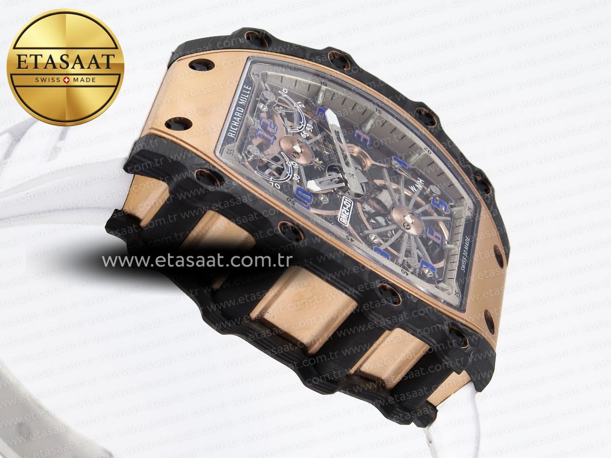 Richard Mille RM21-01 RG Skeleton Dial on White - Görsel 9