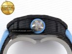 RM53-02 TOURBILLON CARBON RMF BEST EDITION SKELETON DIAL ON BLUE NYLON STRAP - Görsel 14