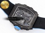 RM53-02 TOURBILLON CARBON RMF BEST EDITION SKELETON DIAL ON BLUE NYLON STRAP - Görsel 16