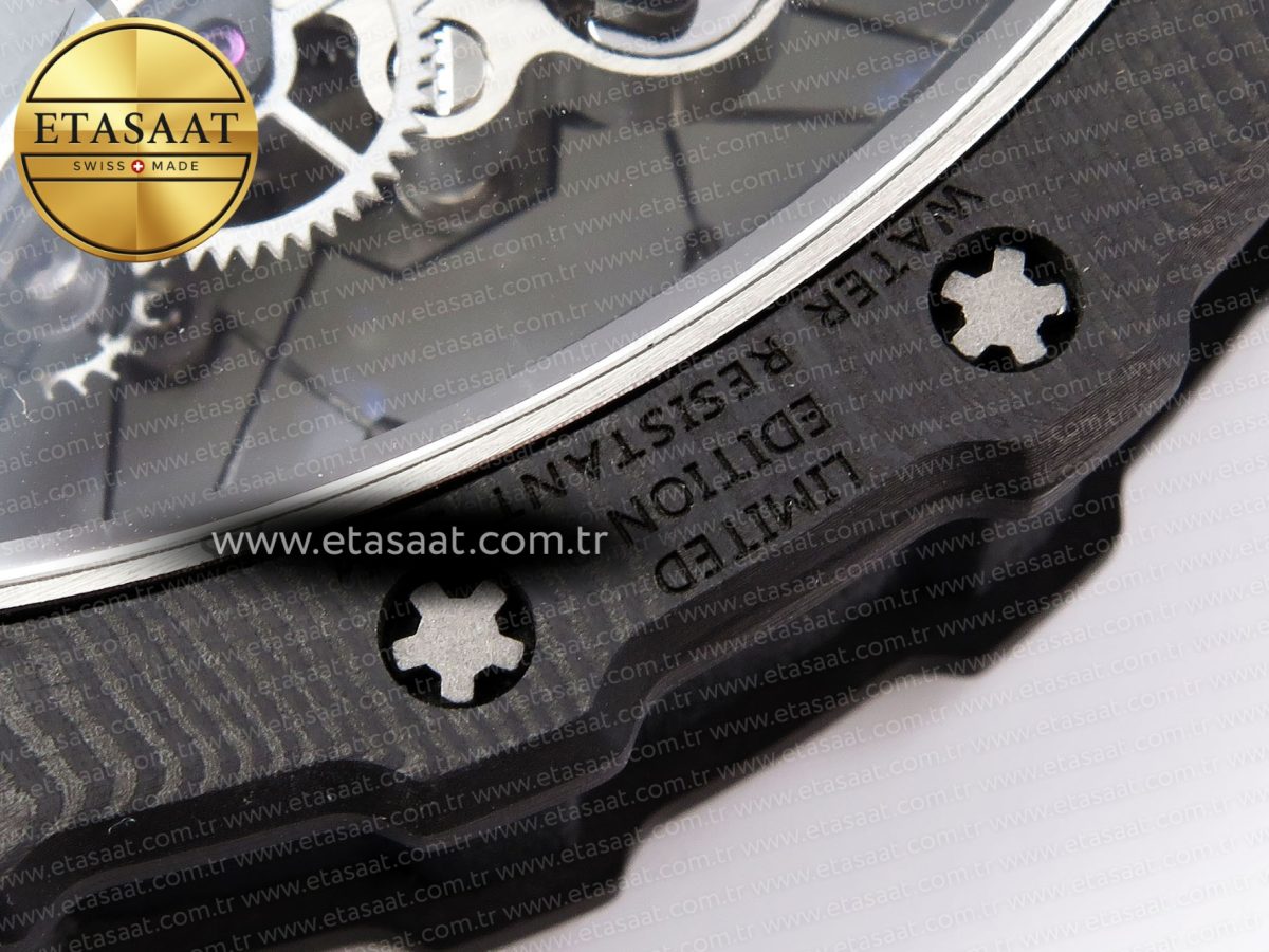 RM53-02 TOURBILLON CARBON RMF BEST EDITION SKELETON DIAL ON BLUE NYLON STRAP - Görsel 23
