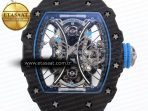 RM53-02 TOURBILLON CARBON RMF BEST EDITION SKELETON DIAL ON BLUE NYLON STRAP - Görsel 4