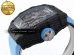RM53-02 TOURBILLON CARBON RMF BEST EDITION SKELETON DIAL ON BLUE NYLON STRAP - Görsel 8