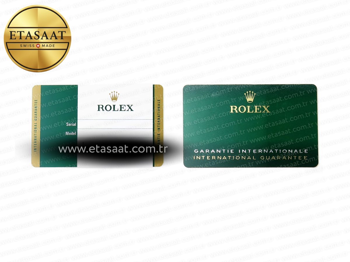 ROLEX BOX AND PAPERS SET NEW VERSION WARRANTY CARD - Görsel 16
