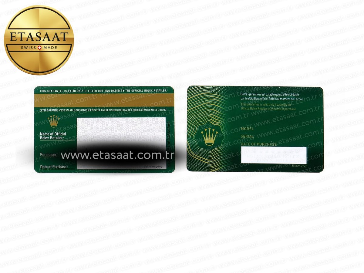 ROLEX BOX AND PAPERS SET NEW VERSION WARRANTY CARD - Görsel 17