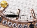 Audemars Piguet White Dial Diamonds Swiss Quartz - Görsel 12