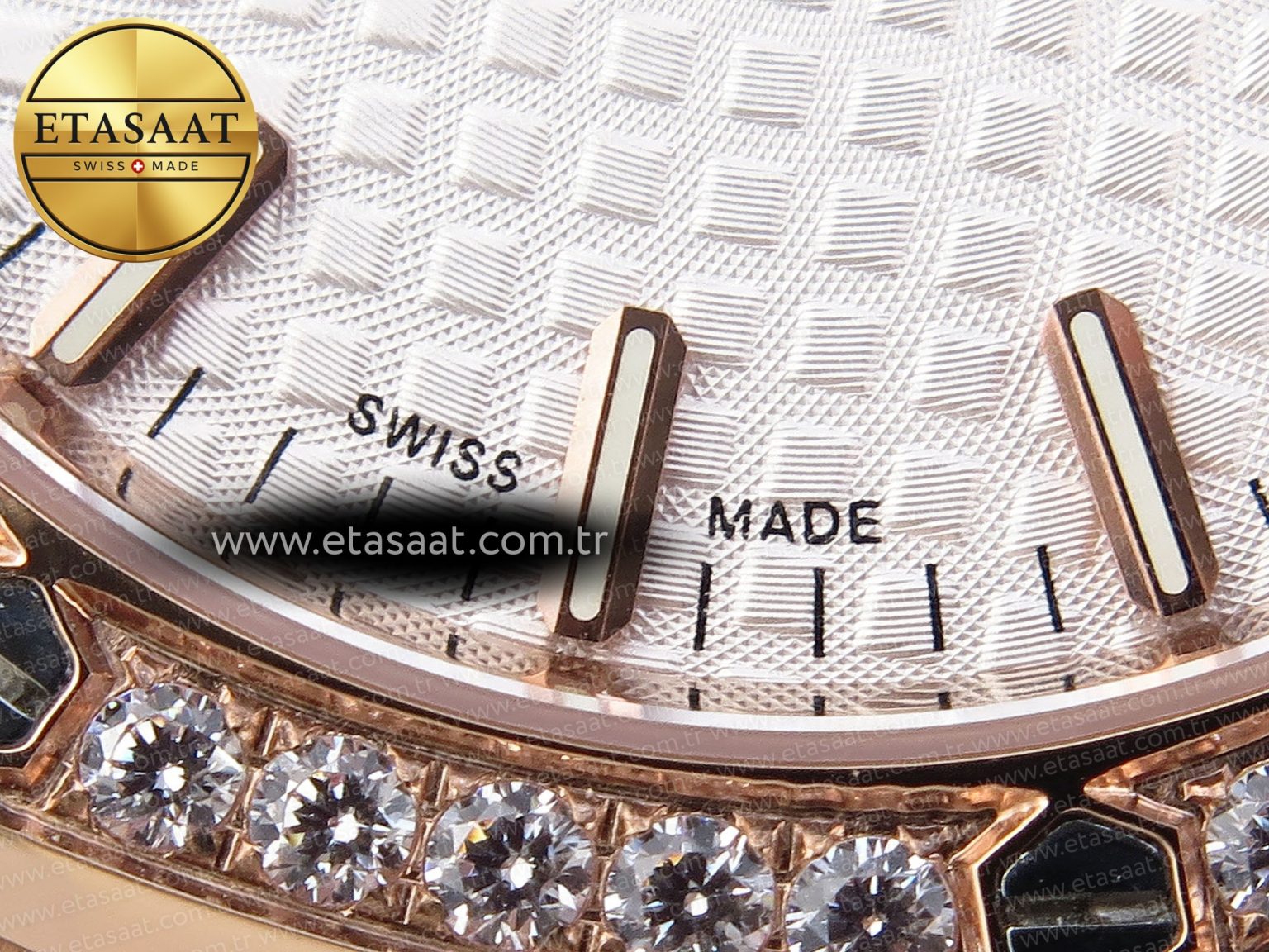 Audemars Piguet White Dial Diamonds Swiss Quartz - Görsel 12
