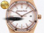 Audemars Piguet White Dial Diamonds Swiss Quartz - Görsel 4