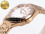 Audemars Piguet White Dial Diamonds Swiss Quartz - Görsel 8