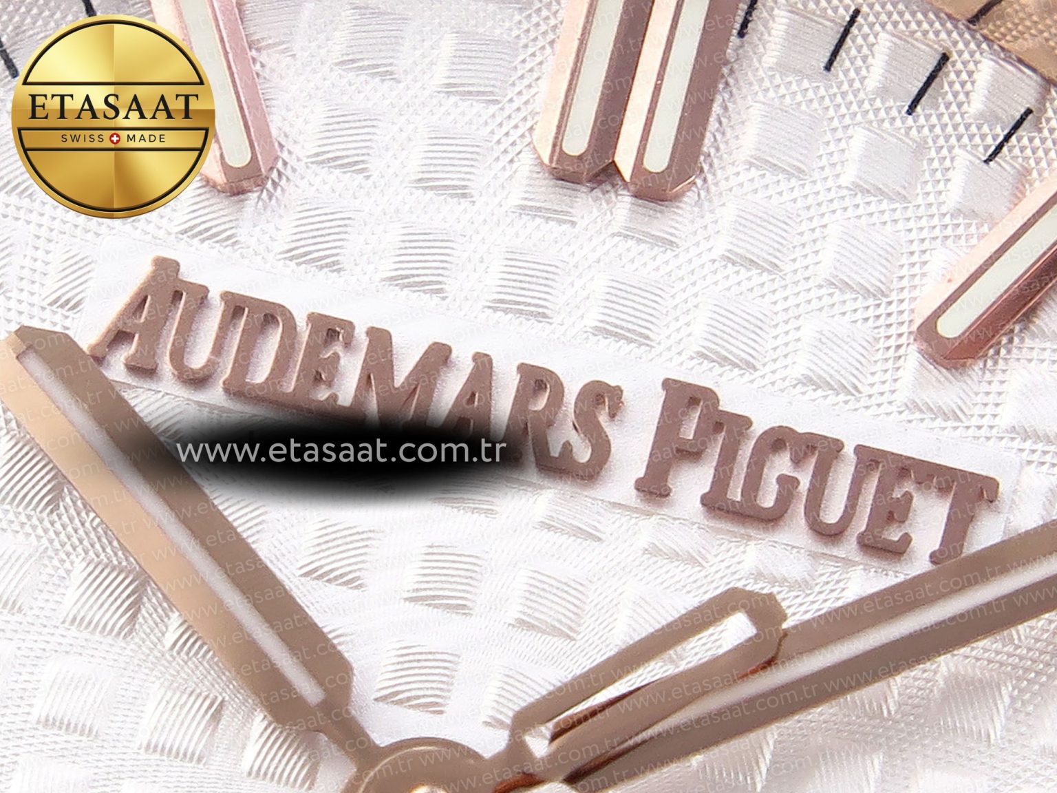 Audemars Piguet White Dial on SS/RG Bracelet Swiss Quartz - Görsel 10