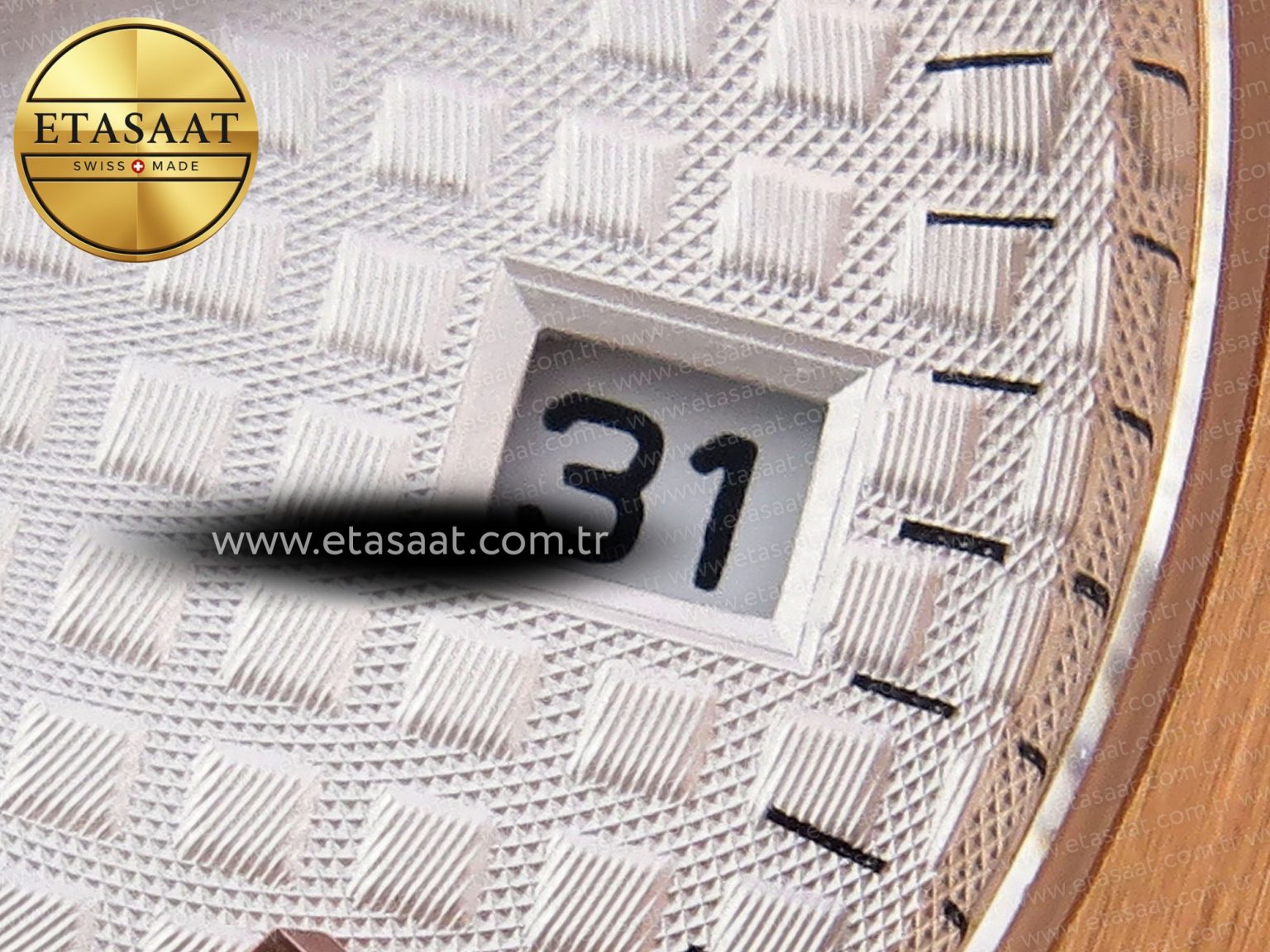 Audemars Piguet White Dial on SS/RG Bracelet Swiss Quartz - Görsel 11