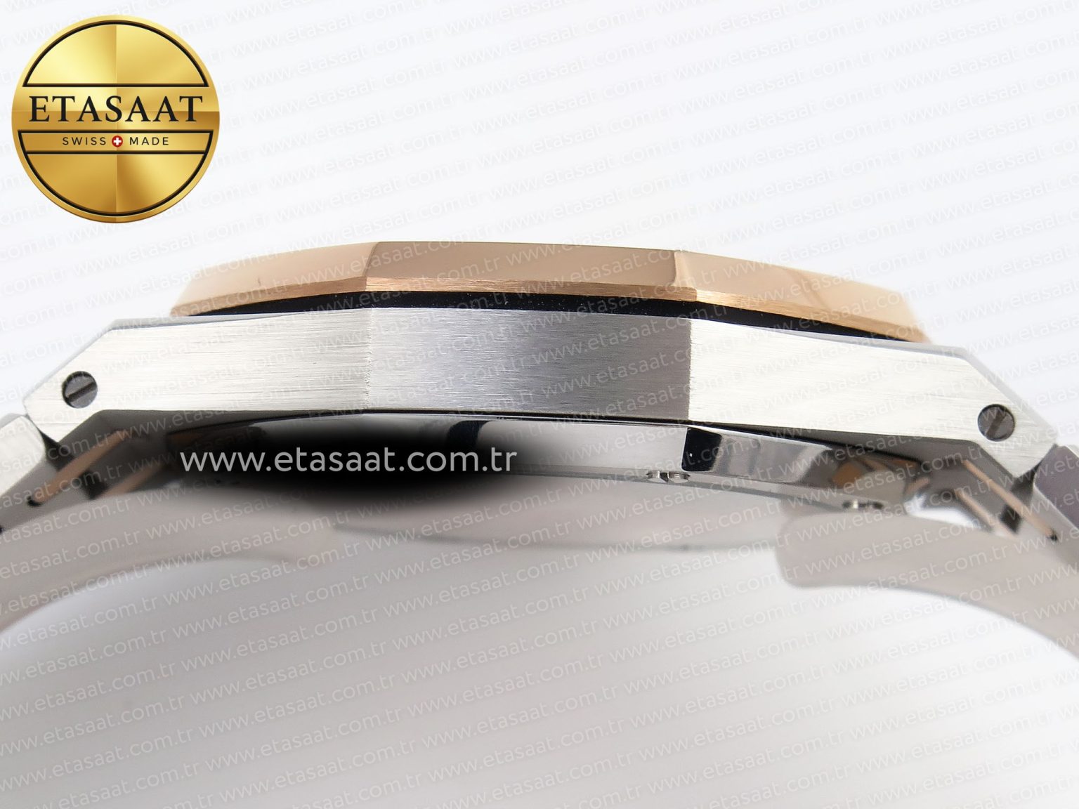 Audemars Piguet White Dial on SS/RG Bracelet Swiss Quartz - Görsel 14