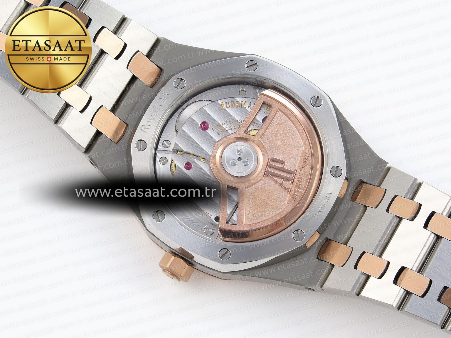 Audemars Piguet White Dial on SS/RG Bracelet Swiss Quartz - Görsel 16