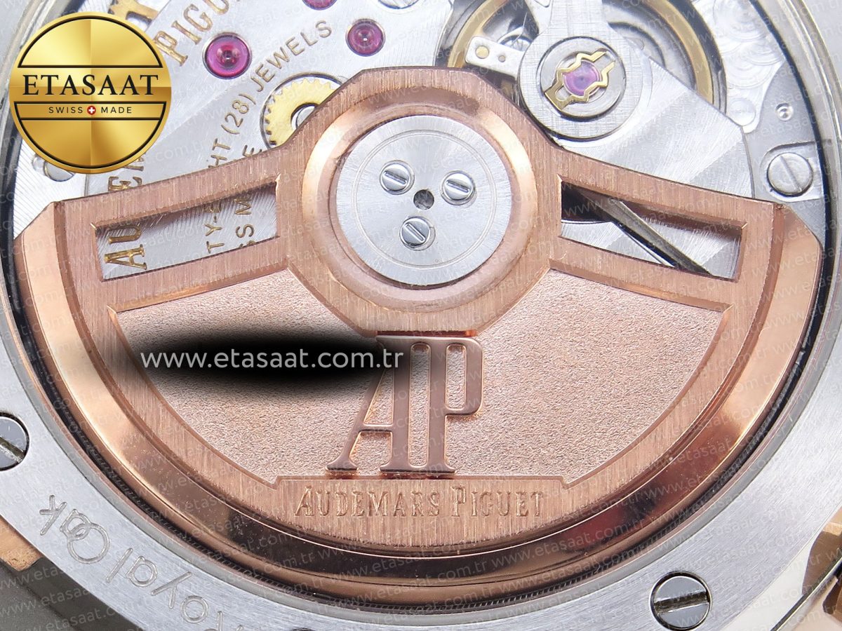 Audemars Piguet White Dial on SS/RG Bracelet Swiss Quartz - Görsel 18