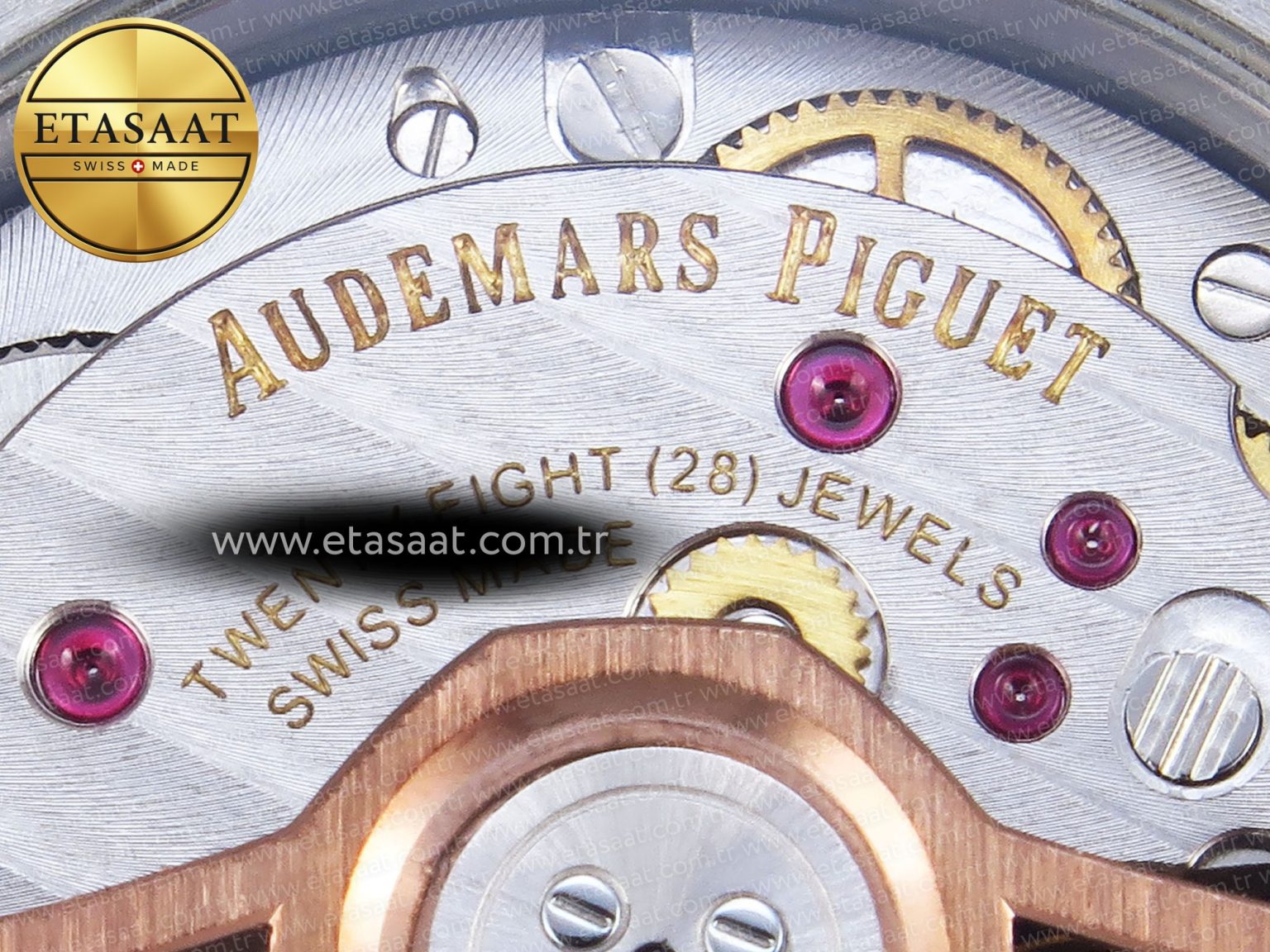 Audemars Piguet White Dial on SS/RG Bracelet Swiss Quartz - Görsel 19