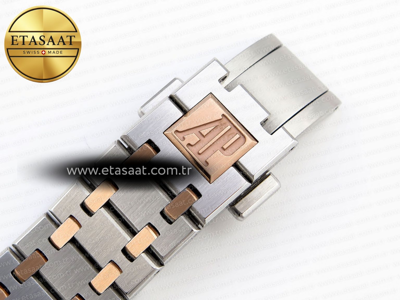 Audemars Piguet White Dial on SS/RG Bracelet Swiss Quartz - Görsel 24