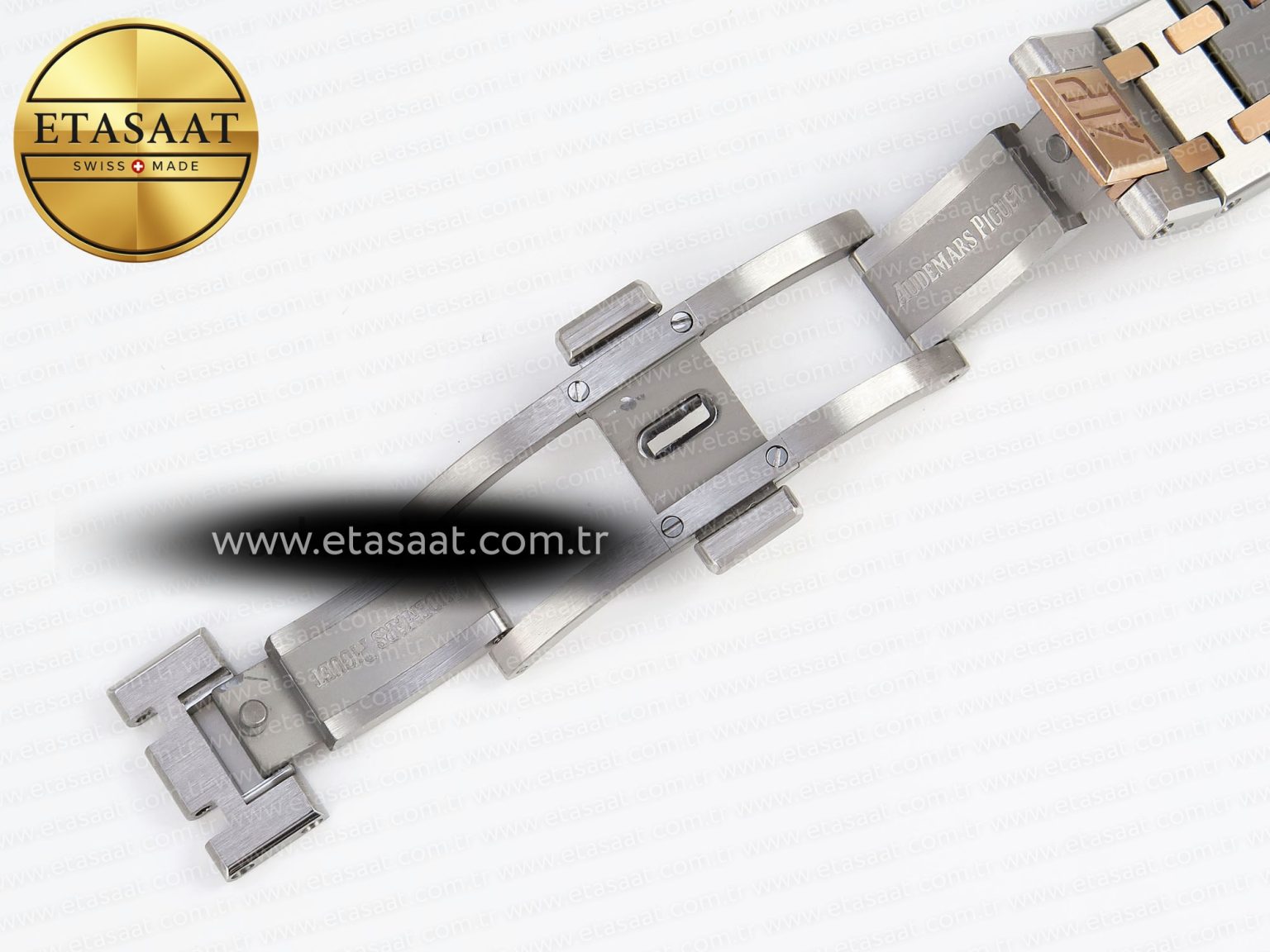 Audemars Piguet White Dial on SS/RG Bracelet Swiss Quartz - Görsel 26