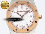 Audemars Piguet White Dial on SS/RG Bracelet Swiss Quartz - Görsel 4