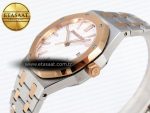 Audemars Piguet White Dial on SS/RG Bracelet Swiss Quartz - Görsel 8