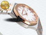 Audemars Piguet White Dial on SS/RG Bracelet Swiss Quartz - Görsel 9