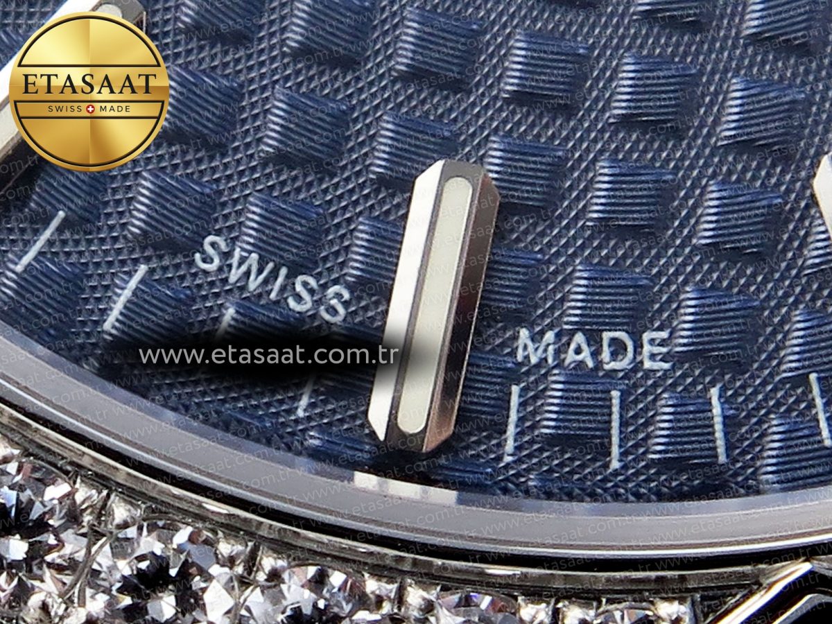 Audemars Piguet  BLUE DIAL DIAMONDS BEZEL A5800 - Görsel 12