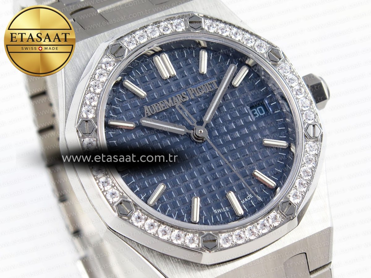 Audemars Piguet  BLUE DIAL DIAMONDS BEZEL A5800 - Görsel 5