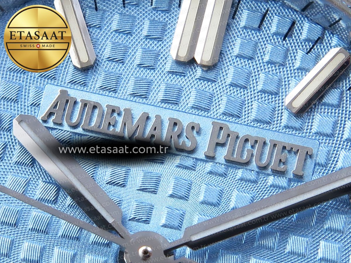 Audemars Piguet  ICE BLUE DIAL ON SS A5800 - Görsel 10