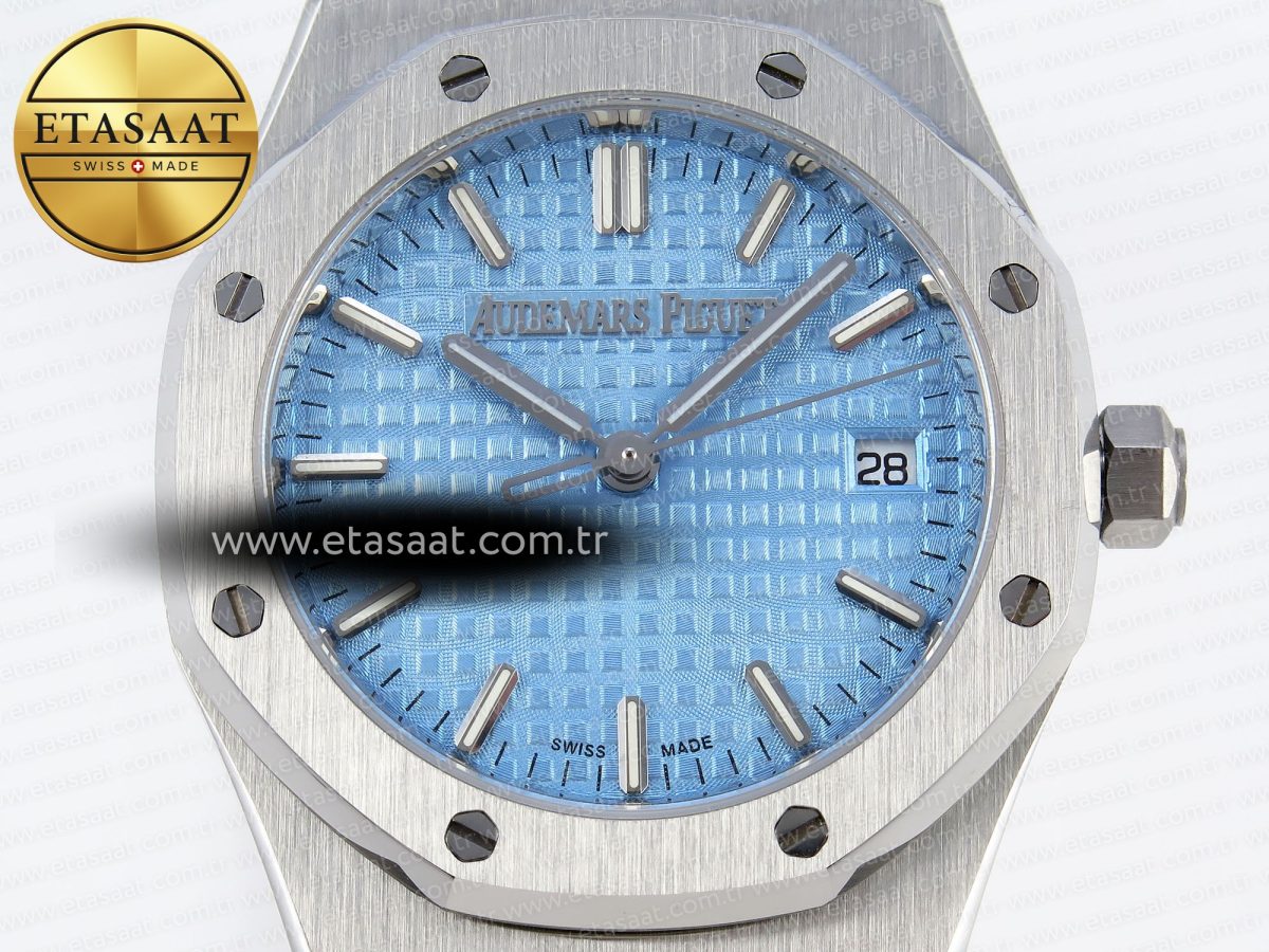 Audemars Piguet  ICE BLUE DIAL ON SS A5800 - Görsel 4